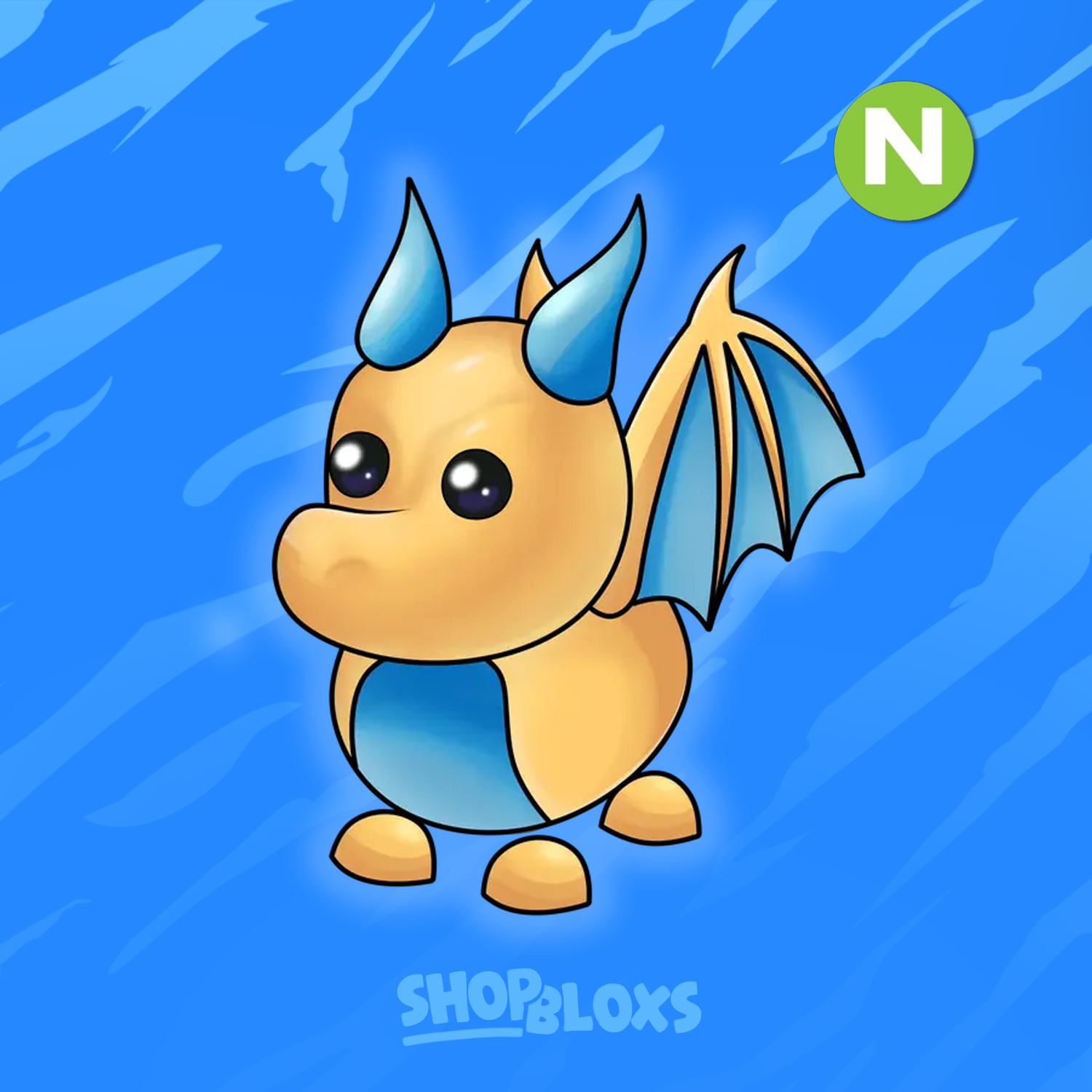 Neon Golden Dragon