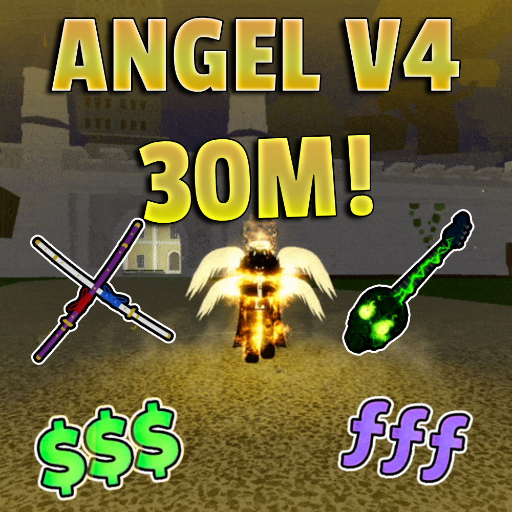 🔥 30 MILLION BOUNTY + Angel v4 🔥 Blox Fruits Account (Read Description)