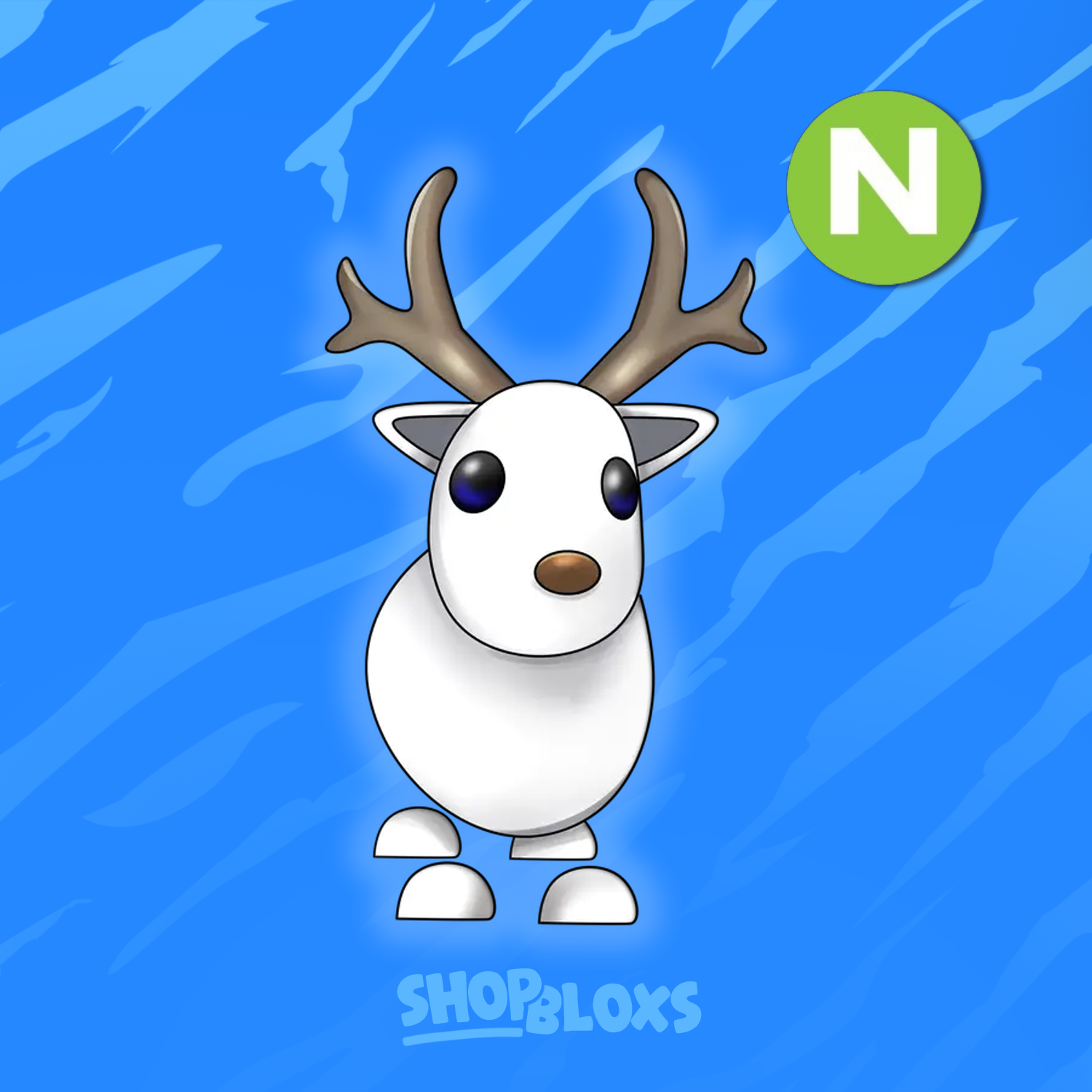 Neon Arctic Reindeer