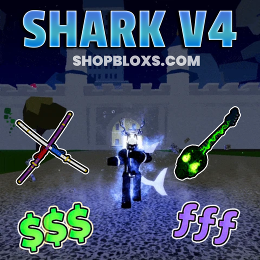 🔥 Full Shark V4 + Random AWK Fruit 👀 (READ DESCRIPTION)
